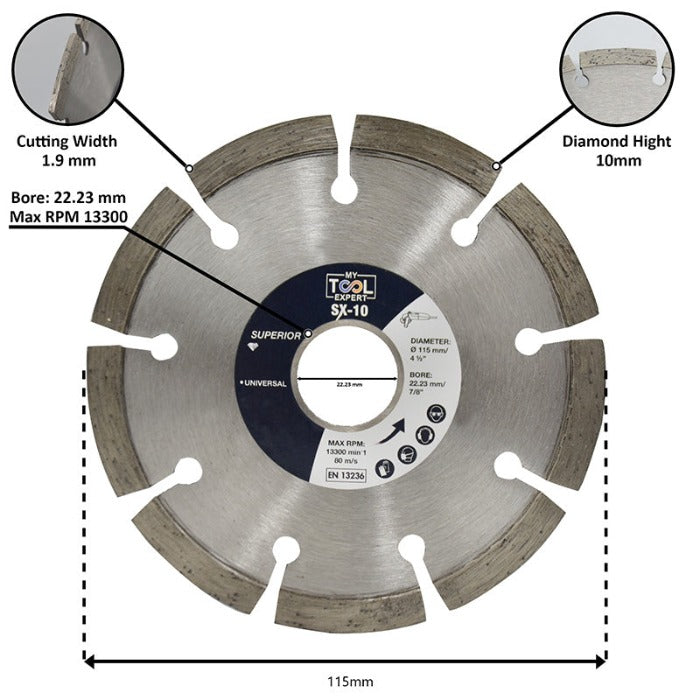 230mm diamond cutting discs