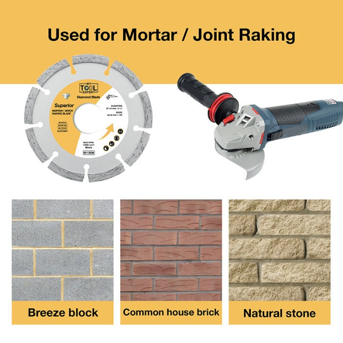 mortar raking blade