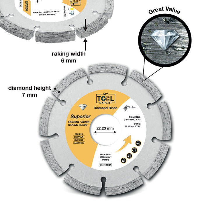 mortar raking disc