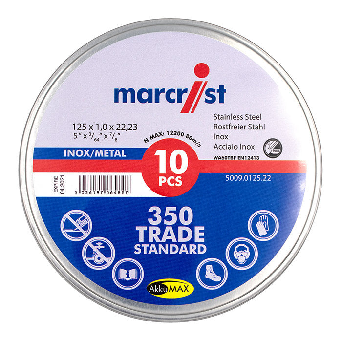 350 Inox Special Ultrathin Slitting Disc Marcrist International