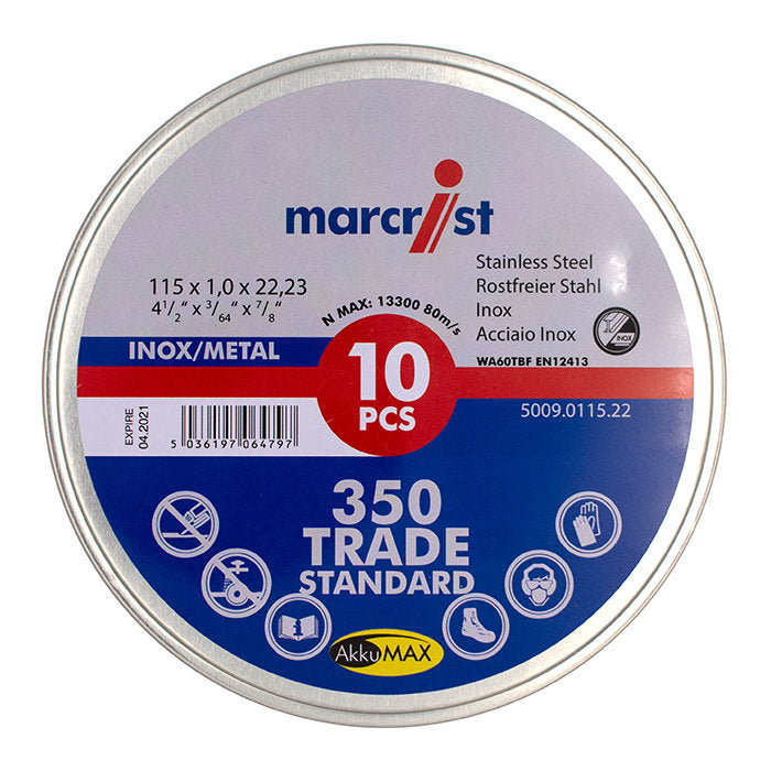 350 Inox Special Ultrathin Slitting Disc Marcrist International